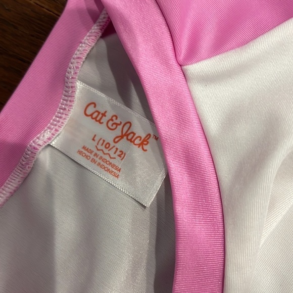 2 Girls Cat & Jack Rash guards Size Large 10/12 - Picture 3 of 5